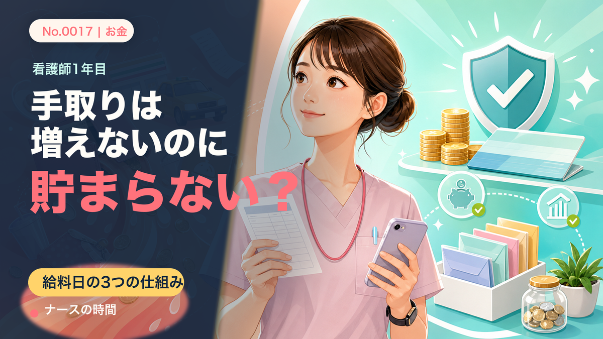 手取りは増えないのに貯まらない人へ——看護師1年目の「お金の守り方」